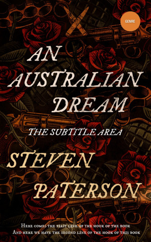 3D mockup of Antique Brass #2726 - Premade Abstract Book Cover