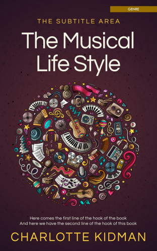 3D mockup of Jon #2814 - Premade Abstract Book Cover