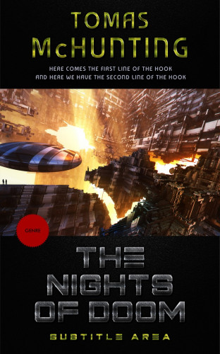 3D mockup of Antique Brass #2953 - Premade Science Fiction Book Cover