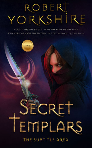 3D mockup of Ebony #3074 - Premade Fantasy Book Cover