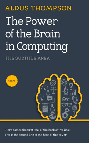 3D mockup of Oxford Blue #3101 - Premade Abstract Book Cover