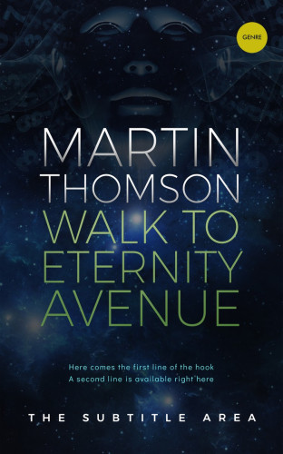 3D mockup of Ebony #3206 - Premade Science Fiction Book Cover