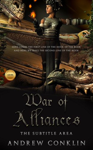 3D mockup of Oil #3518 - Premade Science Fiction Book Cover