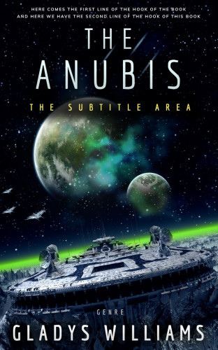 3D mockup of Ebony #3755 - Premade Science Fiction Book Cover