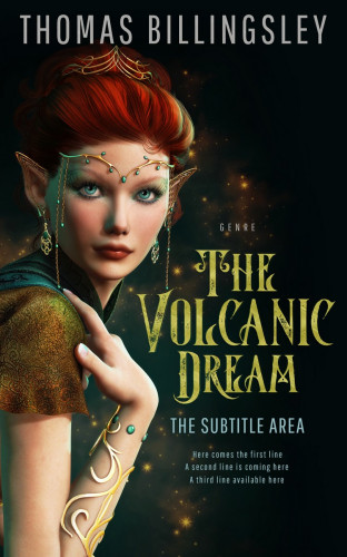 3D mockup of Laser #3844 - Premade Fantasy Book Cover