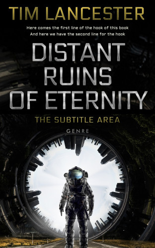 3D mockup of Quill Gray #3965 - Premade Science Fiction Book Cover