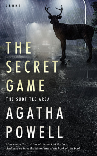 3D mockup of Shark #4332 - Premade Horror Book Cover