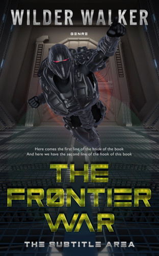 3D mockup of Shark #4454 - Premade Science Fiction Book Cover