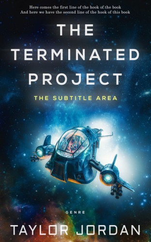 3D mockup of Gable Green #4528 - Premade Science Fiction Book Cover