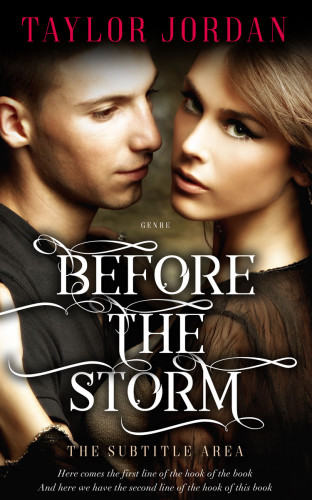 3D mockup of Tan #4572 - Premade Romance Book Cover