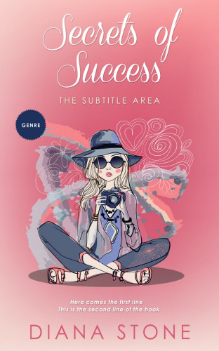 3D mockup of Petite Orchid #5025 - Premade Teen & Young Adult Book Cover