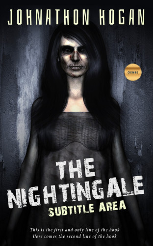 3D mockup of Shark #5212 - Premade Horror Book Cover