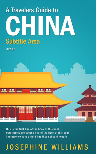 3D mockup of Eastern Blue #5496 - Premade Travel Book Cover