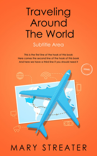 3D mockup of Crusta #5501 - Premade Travel Book Cover