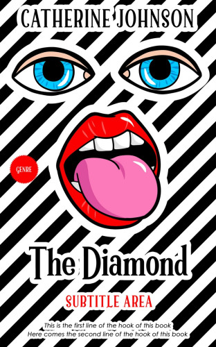 3D mockup of Black #5808 - Premade Abstract Book Cover