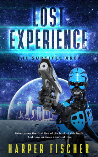 3D mockup of Big Stone #7074 - Premade Science Fiction Book Cover