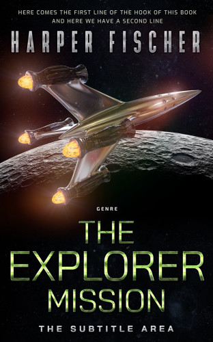 3D mockup of Cod Gray #7086 - Premade Science Fiction Book Cover