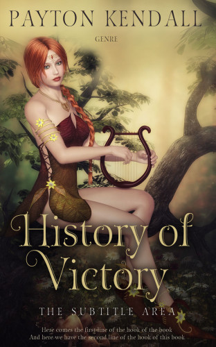 3D mockup of Tan #7166 - Premade Fantasy Book Cover