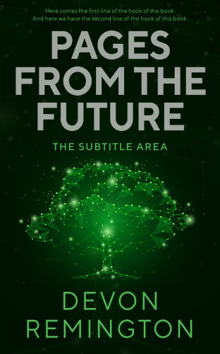 3D mockup of Black Forest #7534 - Premade Abstract Book Cover