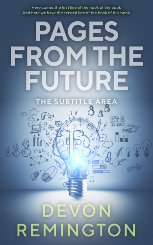 3D mockup of Blue Bayoux #7535 - Premade Business Book Cover