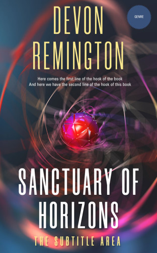 3D mockup of Tuna #7589 - Premade Abstract Book Cover