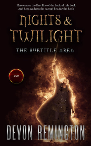 3D mockup of Asphalt #7637 - Premade Fantasy Book Cover