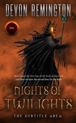 3D mockup of Cedar #7641 - Premade Fantasy Book Cover