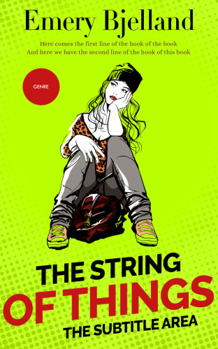 3D mockup of Lime #8205 - Premade Teen & Young Adult Book Cover