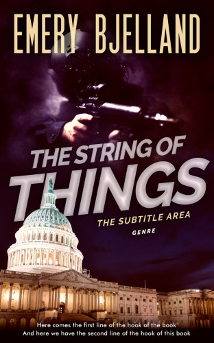 3D mockup of Vanilla #8214 - Premade Action & Adventure Book Cover