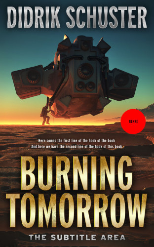 3D mockup of Whiskey #8433 - Premade Science Fiction Book Cover