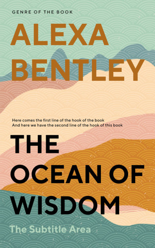 3D mockup of Akaroa #9036 - Premade Abstract Book Cover