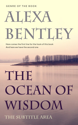 3D mockup of Stark White #9072 - Premade Abstract Book Cover