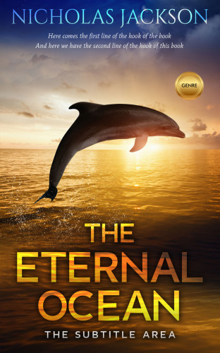 3D mockup of Harvest Gold #9265 - Premade Nature Book Cover