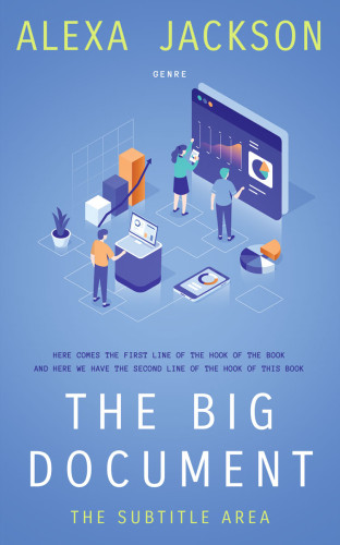 3D mockup of Danube #9280 - Premade Business Book Cover