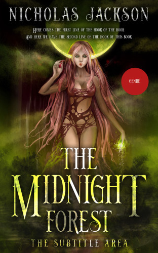 3D mockup of Mikado #9300 - Premade Fantasy Book Cover