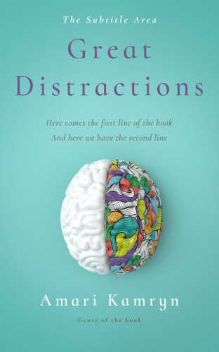 3D mockup of Neptune #9509 - Premade Abstract Book Cover