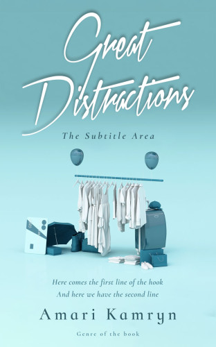 3D mockup of Aqua Island #9514 - Premade Travel Book Cover