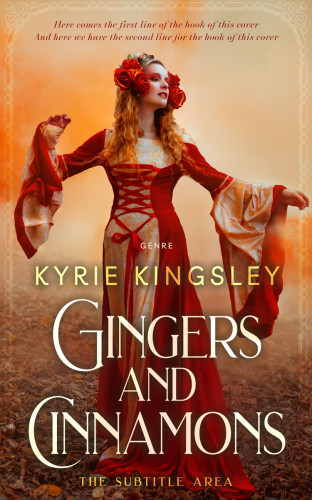 3D mockup of Metallic Copper #9683 - Premade Fantasy Book Cover