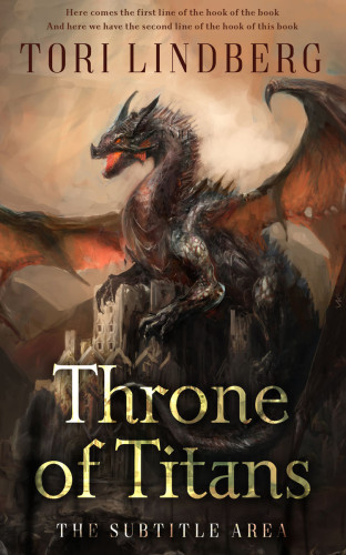 3D mockup of Tan #9888 - Premade Fantasy Book Cover