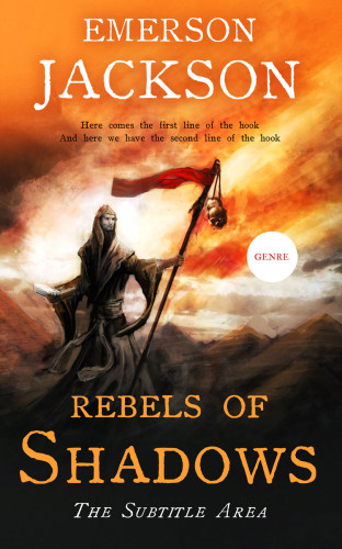 3D mockup of Red Damask #11590 - Premade Fantasy Book Cover