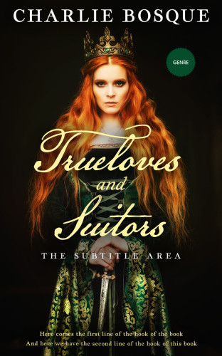 3D mockup of Twine #11798 - Premade Fantasy Book Cover