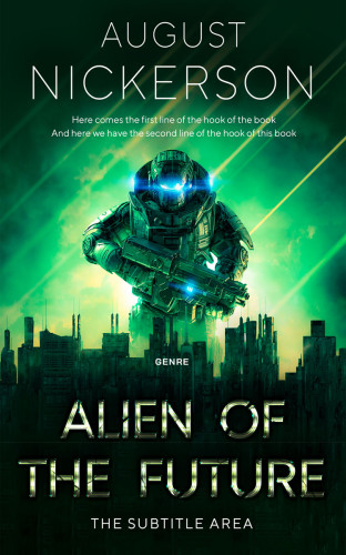 3D mockup of Bottle Green #12373 - Premade Apocalyptica Book Cover | BookCoverZone