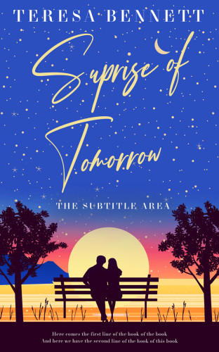 3D mockup of Cerulean Blue #12814 - Premade Romance Book Cover