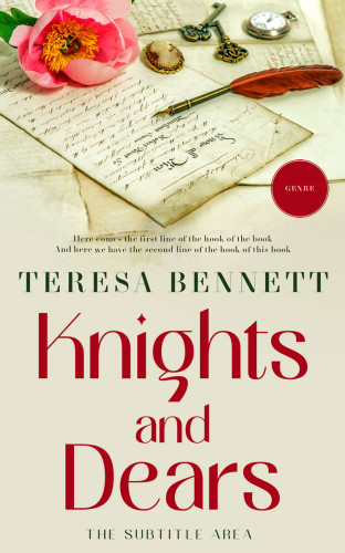 3D mockup of Satin Linen #12817 - Premade Romance Book Cover