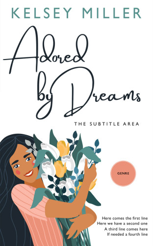 3D mockup of Old Rose #13582 - Premade Abstract Book Cover