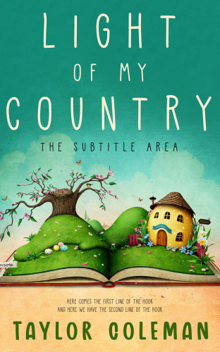 3D mockup of Sea Green #13625 - Premade Fantasy Book Cover