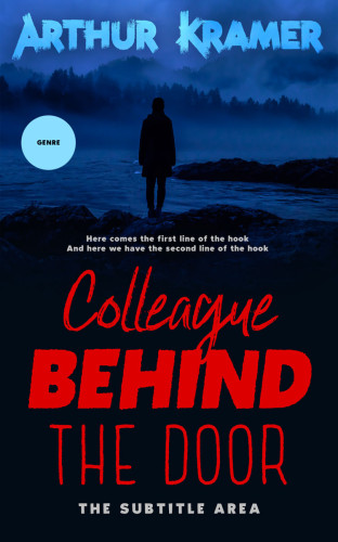 3D mockup of Brick Red #13746 - Premade Horror Book Cover