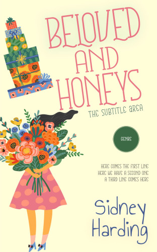 3D mockup of Citrine White #13960 - Premade Chick Lit Book Cover