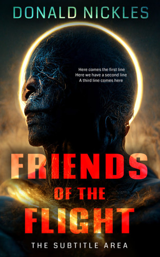 3D mockup of Raw Sienna #14319 - Premade Science Fiction Book Cover