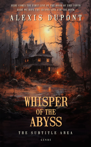 3D mockup of Cocoa Brown #14755 - Premade Horror Book Cover